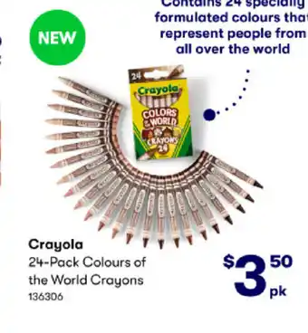 Crayola 24-Pack Colours of the World Crayons