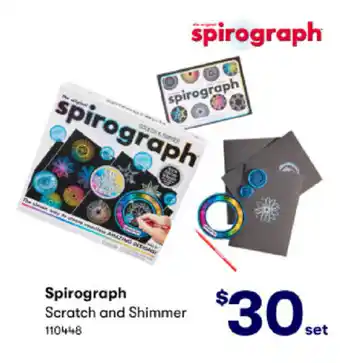BIG W Spirograph Scratch and Shimmer offer