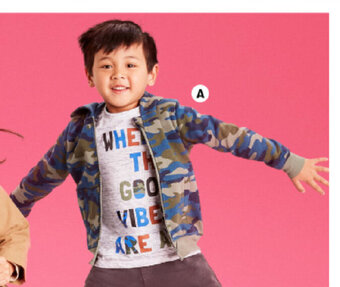 BIG W K-D Camo Zip Thru Sizes 1-7 offer