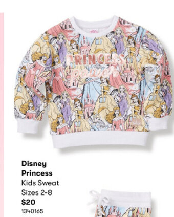 BIG W Disney Princess Kids Sweat Sizes 2-8 offer