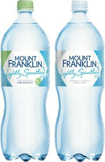 Woolworths Mount Franklin Lightly Sparkling 1.25 Litre offer