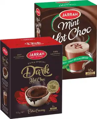 Woolworths Jarrah Hot Chocolate Sachets Pk 8-10 offer