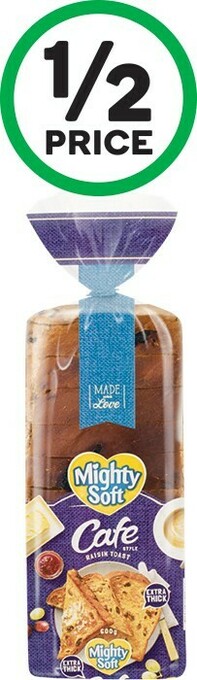 Woolworths Mighty Soft Cafe Fruit Loaf 600g offer