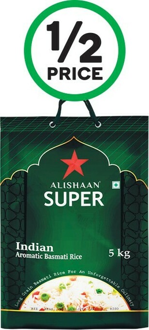 Woolworths Alishaan Super Basmati Rice 5 kg offer