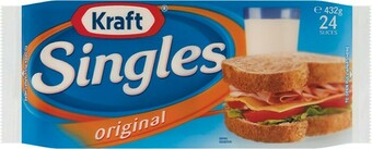 Woolworths Kraft Singles 432g offer