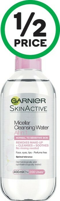 Woolworths Garnier Micellar Cleansing Water All Skin Types 400ml offer