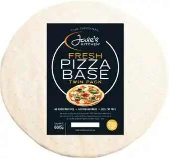 Woolworths Jaseu2019s Kitchen Pizza Base Pk 2 600g u2013 From the Chiller offer