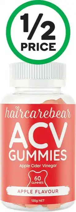 Haircare Bear Apple Cider Vinegar Gummies Pk 60^