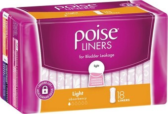 Woolworths Poise Liners Light Absorbency Pk 18 offer