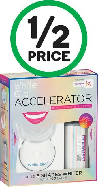Woolworths White Glo White Accelerator Blue Light Kit offer