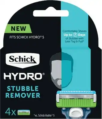 Woolworths Schick Hydro Stubble Remover Refill Blades Pk 4 offer