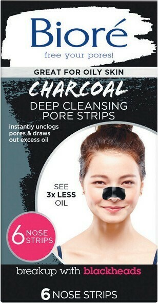 Woolworths Biore Deep Cleansing Charcoal Pore Strip Pk 6 offer