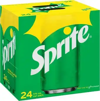 Coles Fanta Orange or Sprite Soft Drink 24x375mL offer