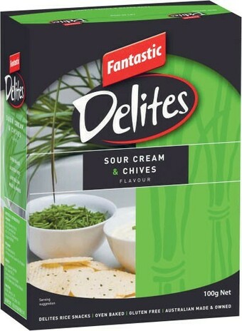 Coles Fantastic Delites Rice Snacks Crackers 100g offer