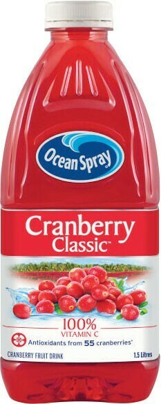 Coles Ocean Spray Fruit Drink 1.5 Litre offer
