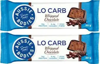 Coles Aussie Bodies Lo Carb Whipu2019d Bar 50g offer
