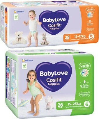 Coles BabyLove Nappies 26 Pack-48 Pack offer