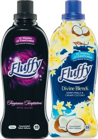 Coles Fluffy Fabric Softener 900mL-1 Litre offer