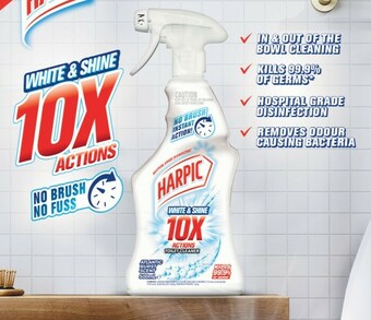Coles Harpic White & Shine 10X Toilet Cleaner 500mL offer