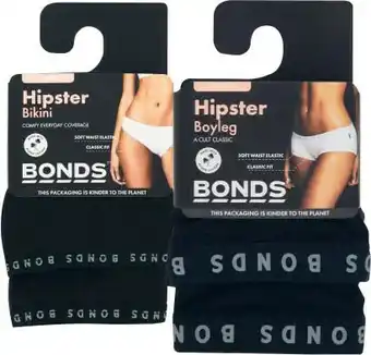 Coles Bonds Womens Bikini or Boyleg Brief 2 Pack offer