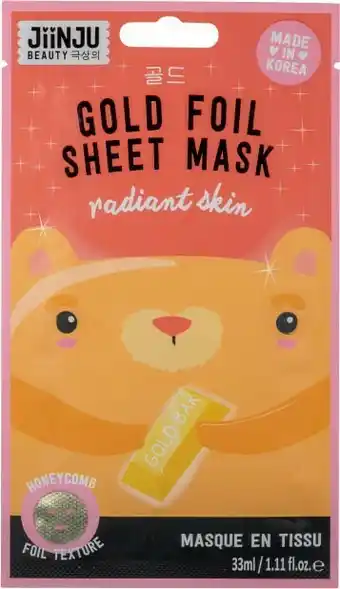 Jiinju Gold Foil Sheet Mask 33mL