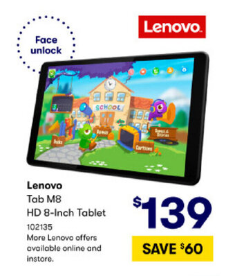 BIG W Lenovo Tab M8 HD 8-Inch Tablet offer