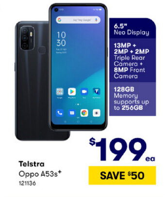 BIG W Telstra Oppo A53s offer