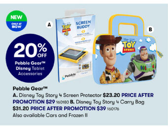 BIG W Pebble Gear Disney Toy Story 4 Carry bag offer
