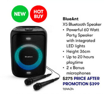BIG W BlueAnt X5 Bluetooth Speaker offer