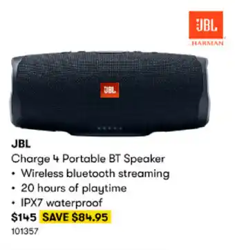 BIG W JBL Charge 4 Portable BT Speaker offer