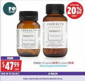 Wizard Pharmacy Probiotic Js Health offer