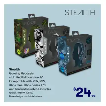 BIG W Stealth Gaming Headsets offer