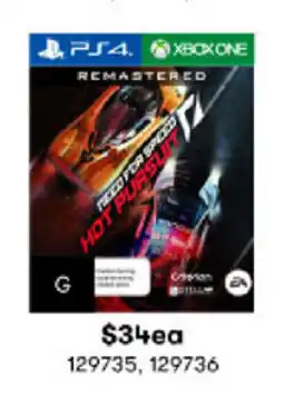 BIG W Need For Speed Hot Pursuit offer