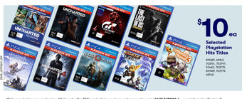 BIG W Selected Playstation Hits Titles offer