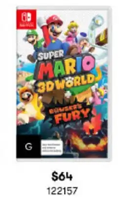 BIG W Super Mario 3D World offer