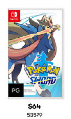 BIG W Pokemon Sword offer