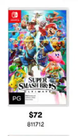 BIG W Super Smash Bros offer