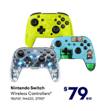 BIG W Nintendo Switch Wireless Controllers offer