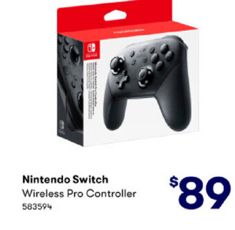 BIG W Nintendo Switch Wireless Pro Controller offer