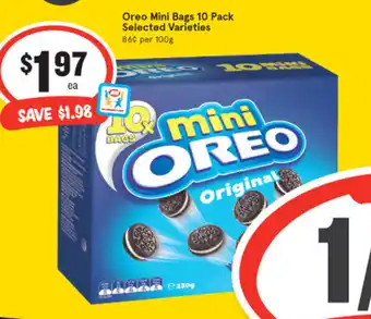 IGA Oreo Mini Bags 10 Pack offer