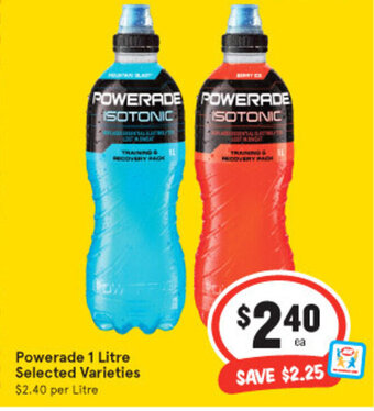 IGA Powerade 1 Litre offer