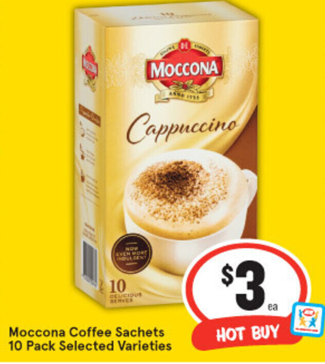 Moccona Coffee Sachets 10 Pack offer at IGA
