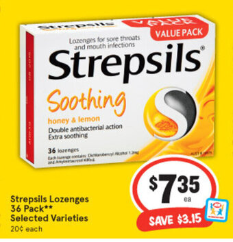 IGA Strepsils Lozenges 36 Pack offer