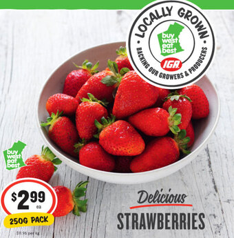 IGA Strawberries 250g offer