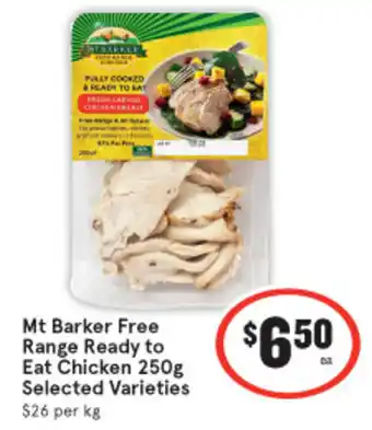 IGA Mt Barker Free Range Ready to Eat Chicken 250g offer