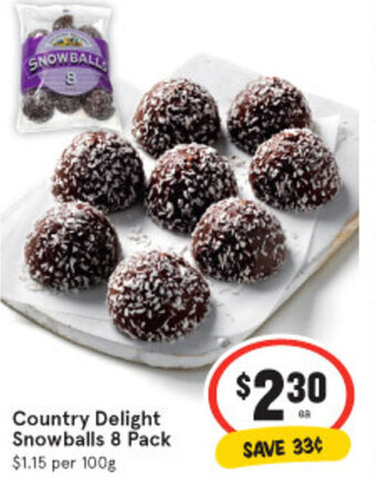 IGA Country Delight Snowballs 8 Pack offer
