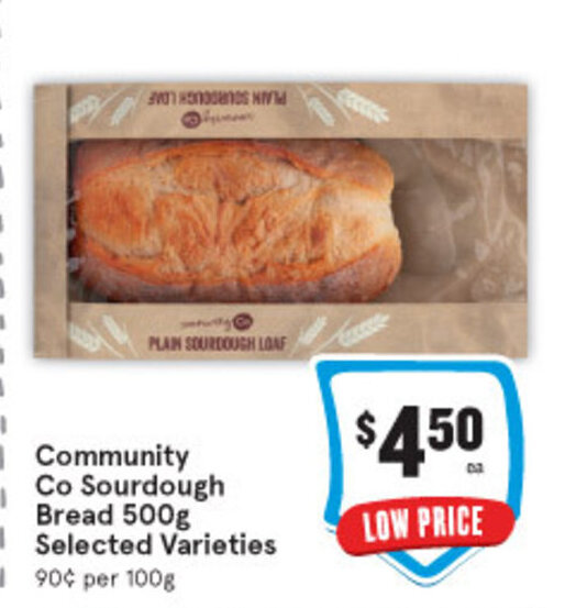 Community Co Sourdough Bread 500g offer at IGA