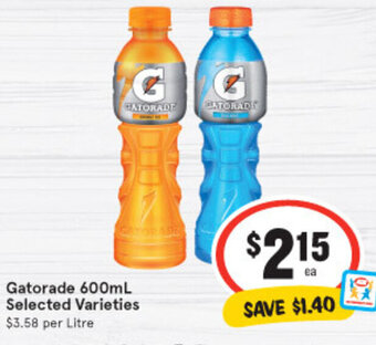 IGA Gatorade 600ml offer