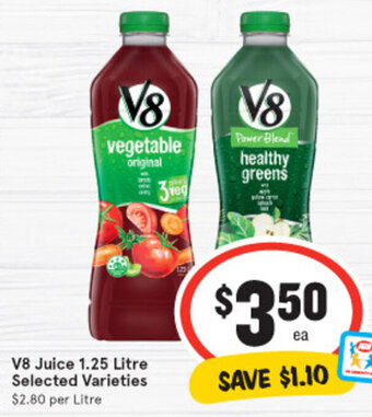 IGA V8 Juice 1.25 Litre offer