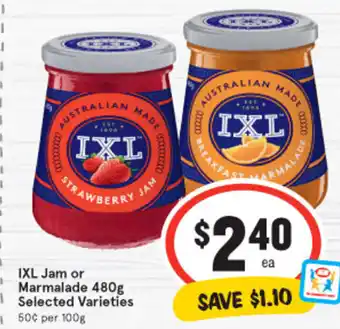 IXL Jam or Marmalade 480g